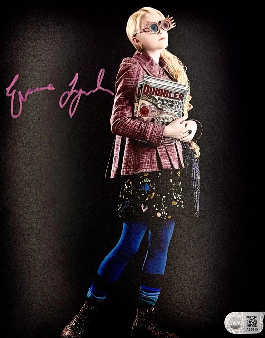 Evanna Lynch Signed 8x10 Photo Luna Lovegood (Harry Potter) - Celebrity Authentics